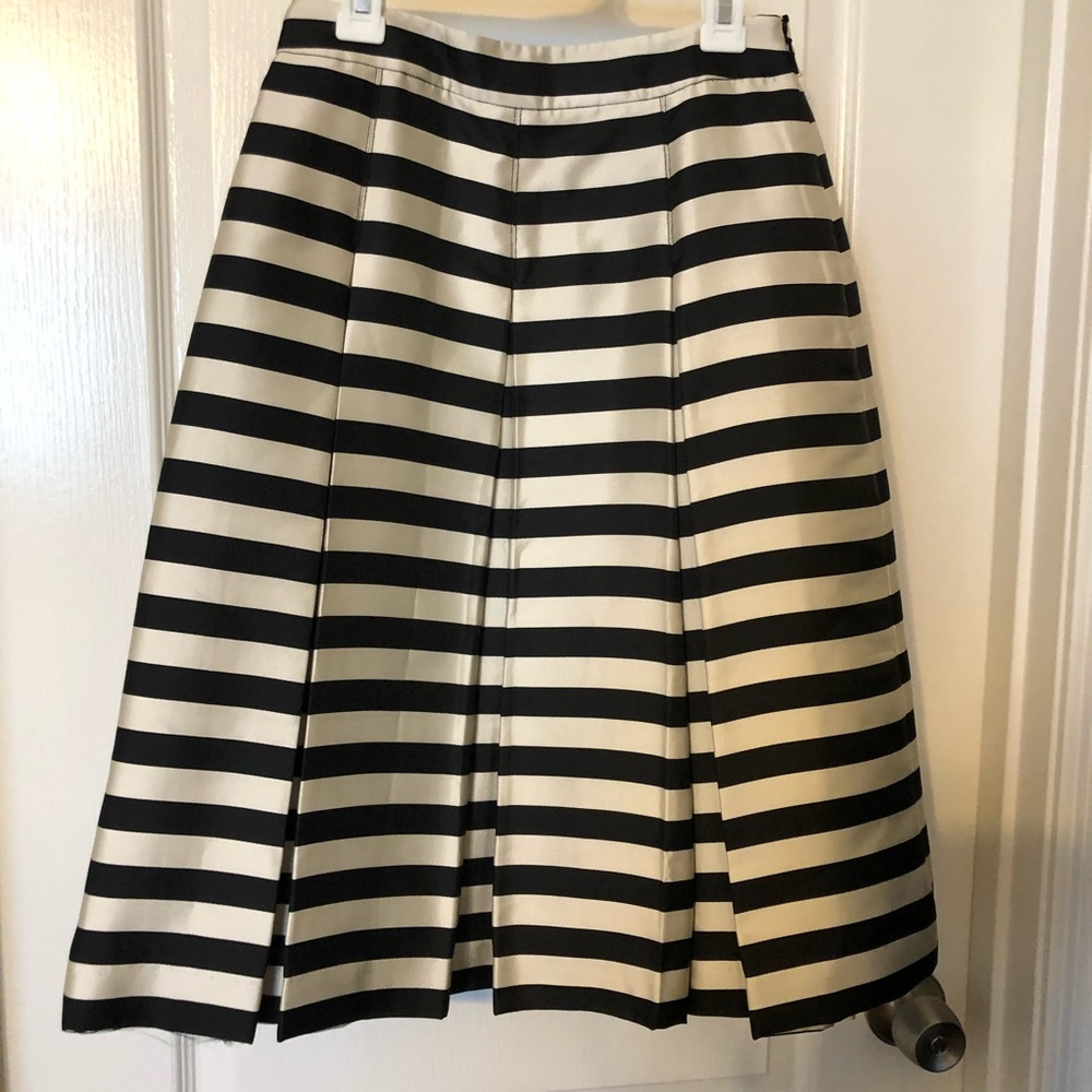 Halogen striped midi skirt